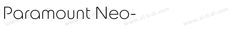 Paramount Neo字体转换